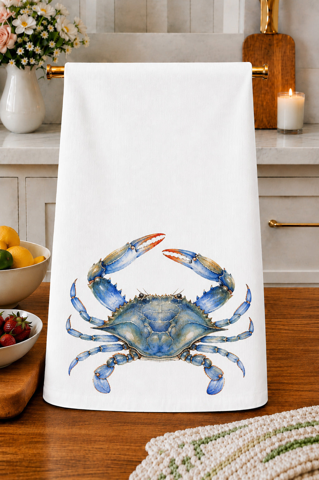Blue Crab Kitchen Towel