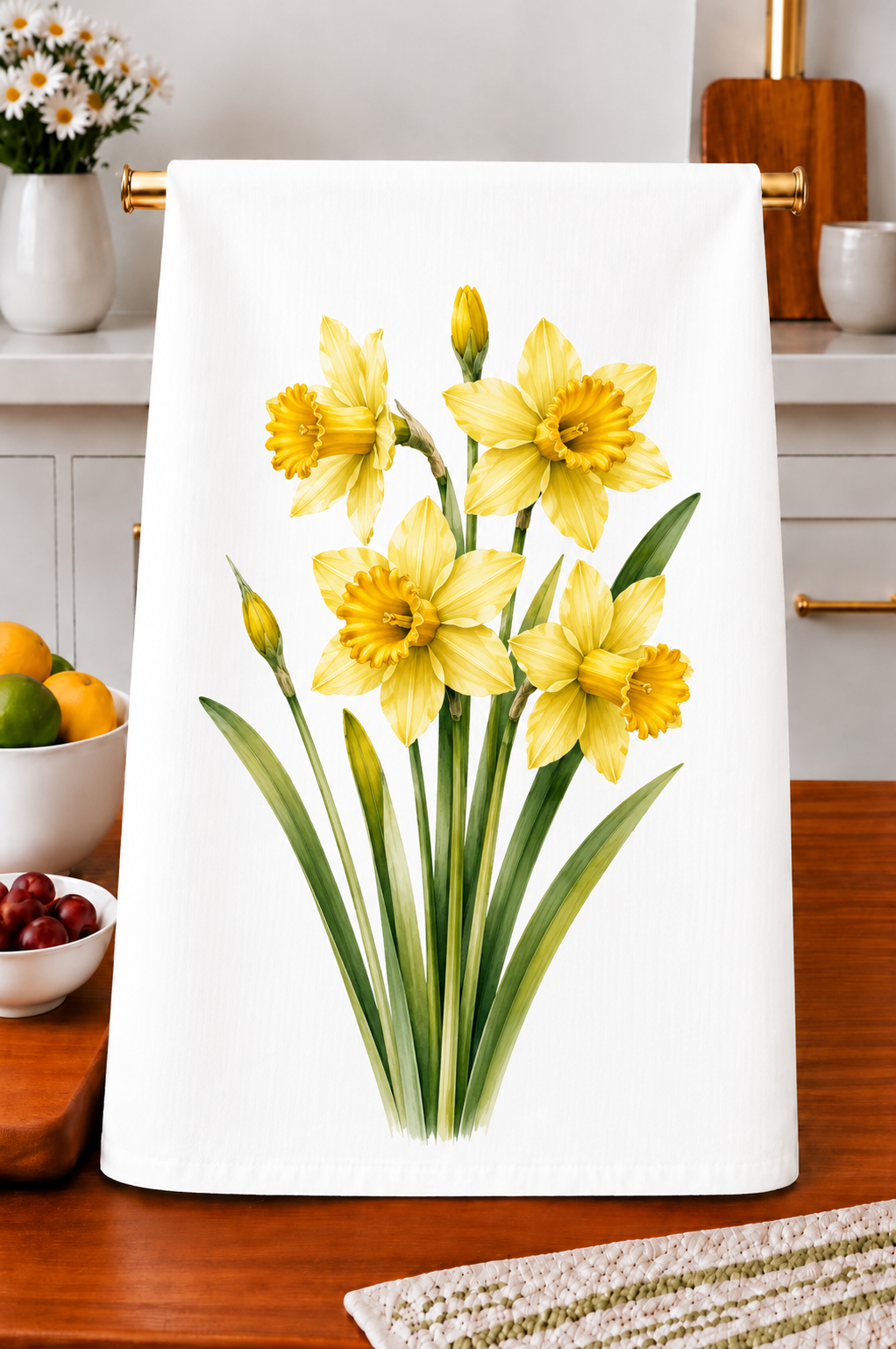 Yellow Jonquil (Daffodil) Kitchen Towel