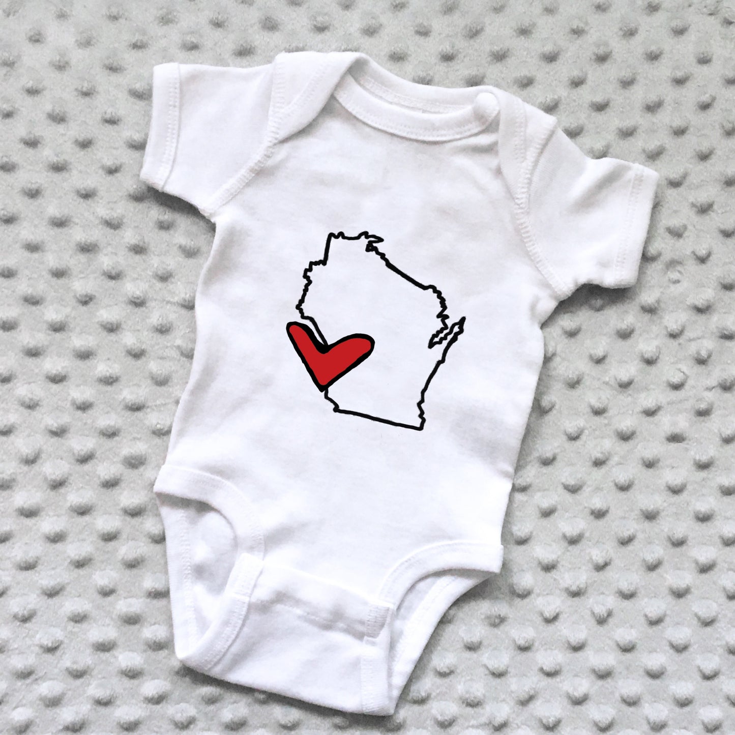State Love Baby Onesie - NEWBORN