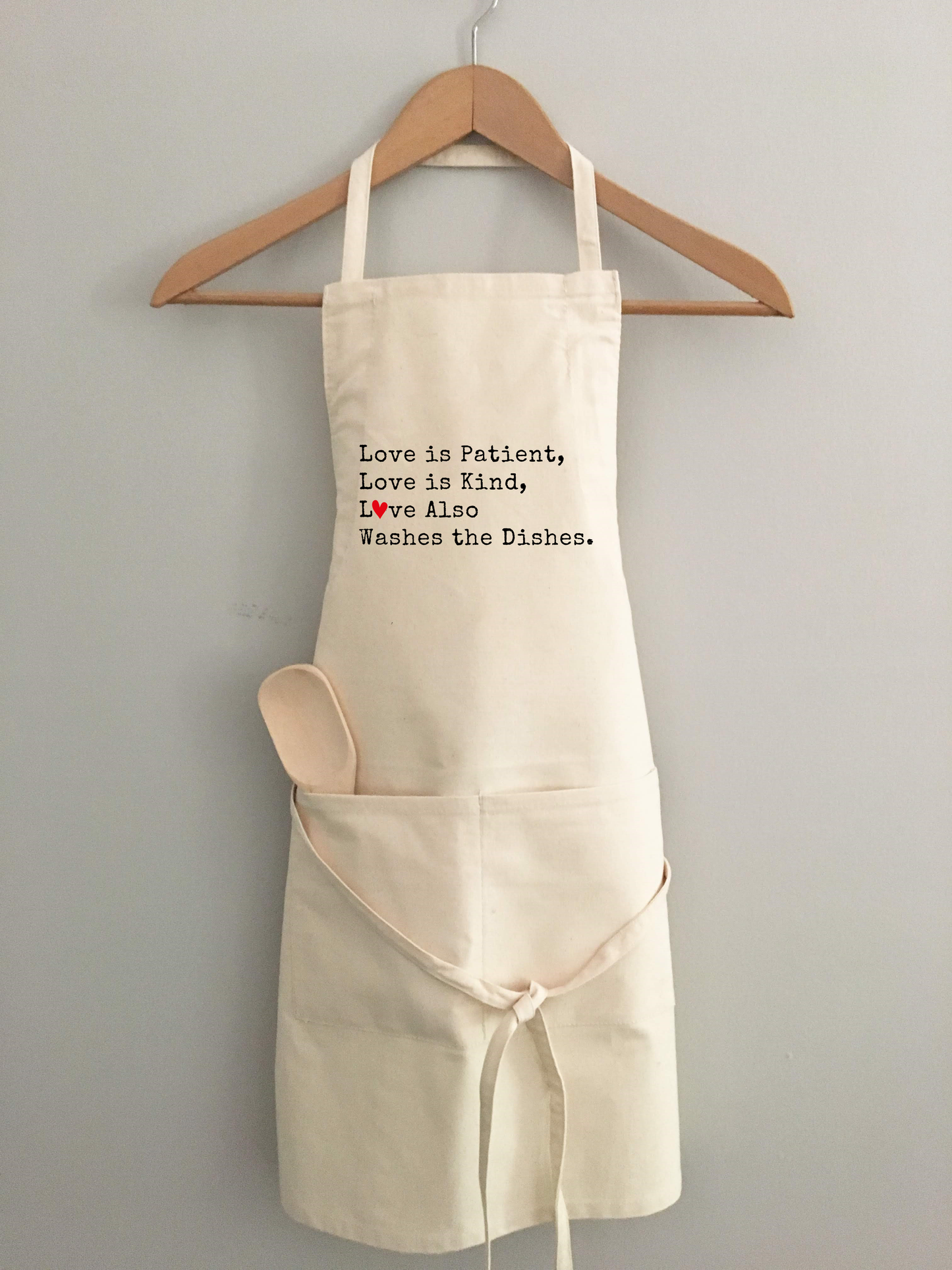 Love is Kind...Love Does the Dishes" Apron