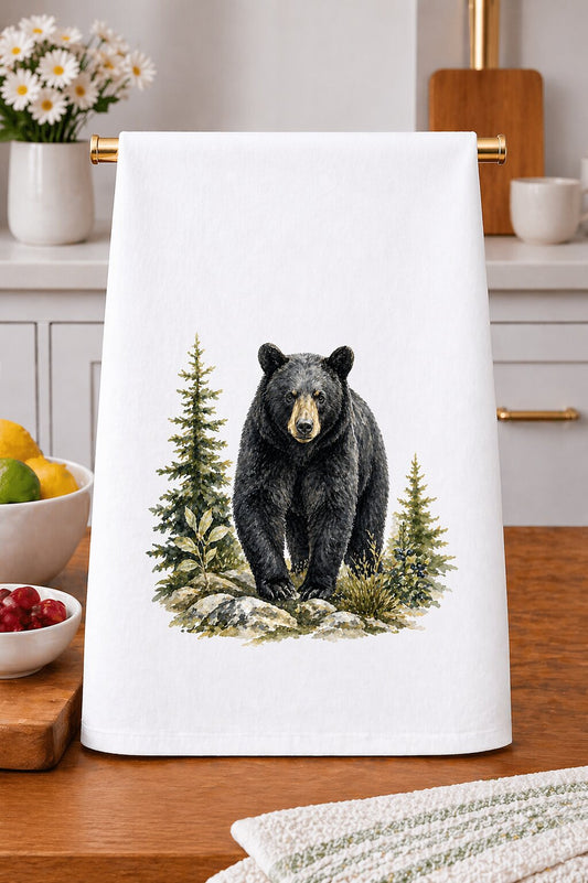 Black Bear Kitchen Towel