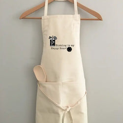 Dinking is My Happy Hour - Pickleball Themed Kitchen Apron