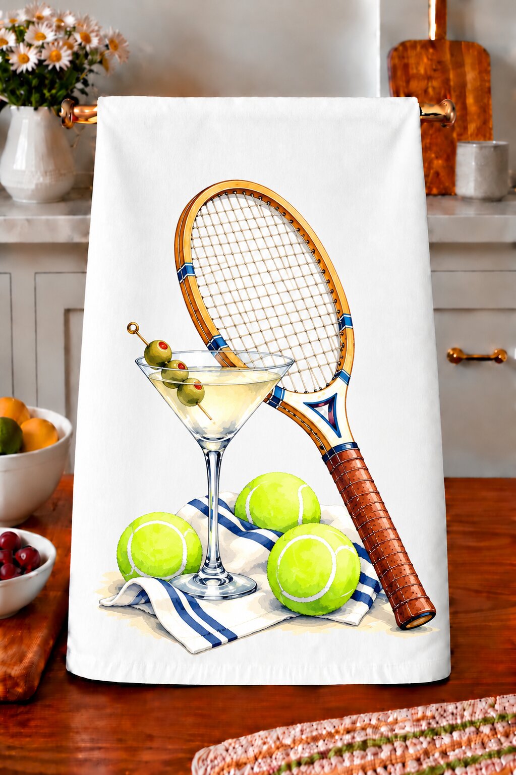 Tennis & Martini Kitchen Towel