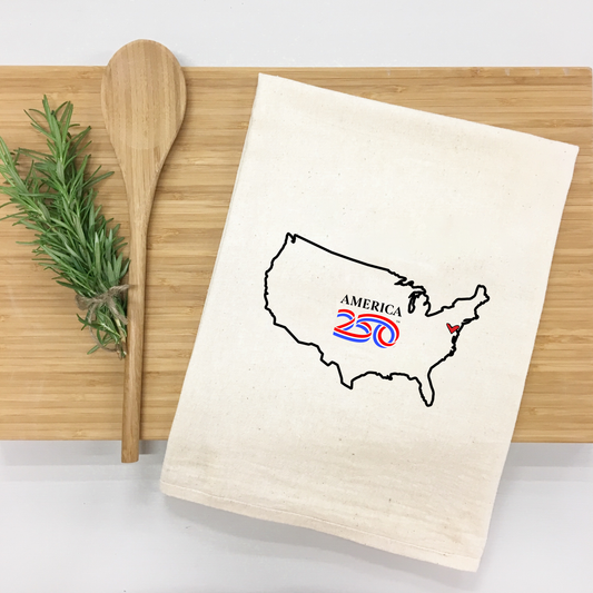 America250™ U.S. Outline Kitchen Towel