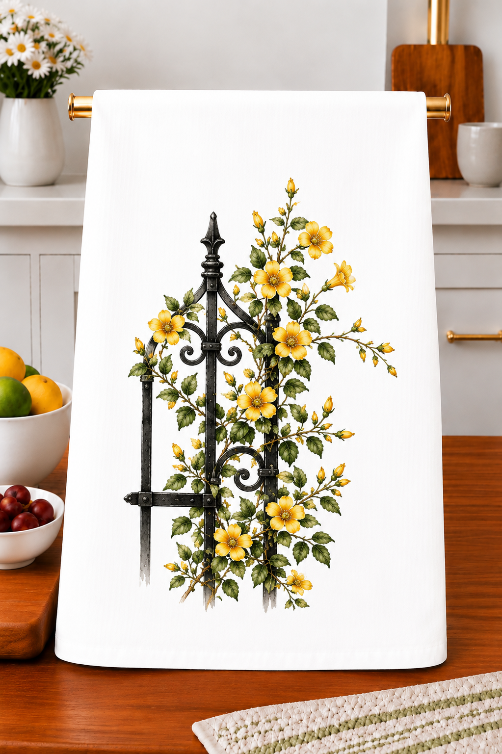 Yellow Jessamine Kitchen Towel