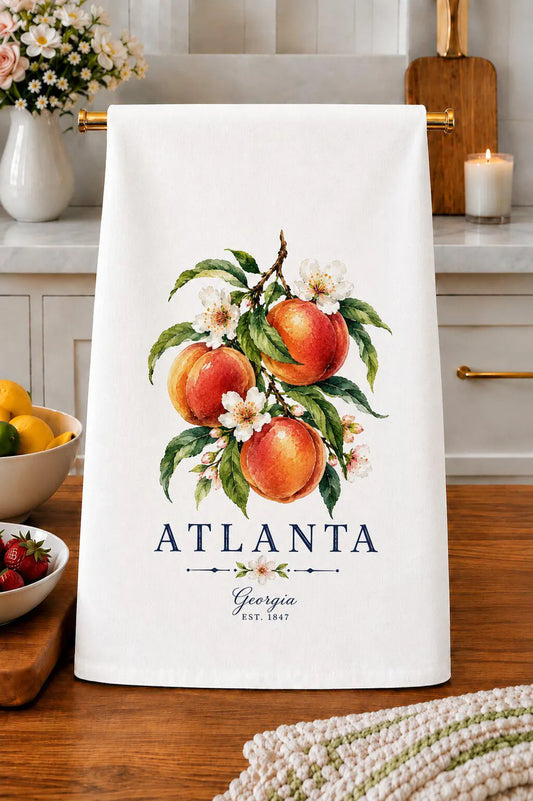 Atlanta Peaches Kitchen Towel