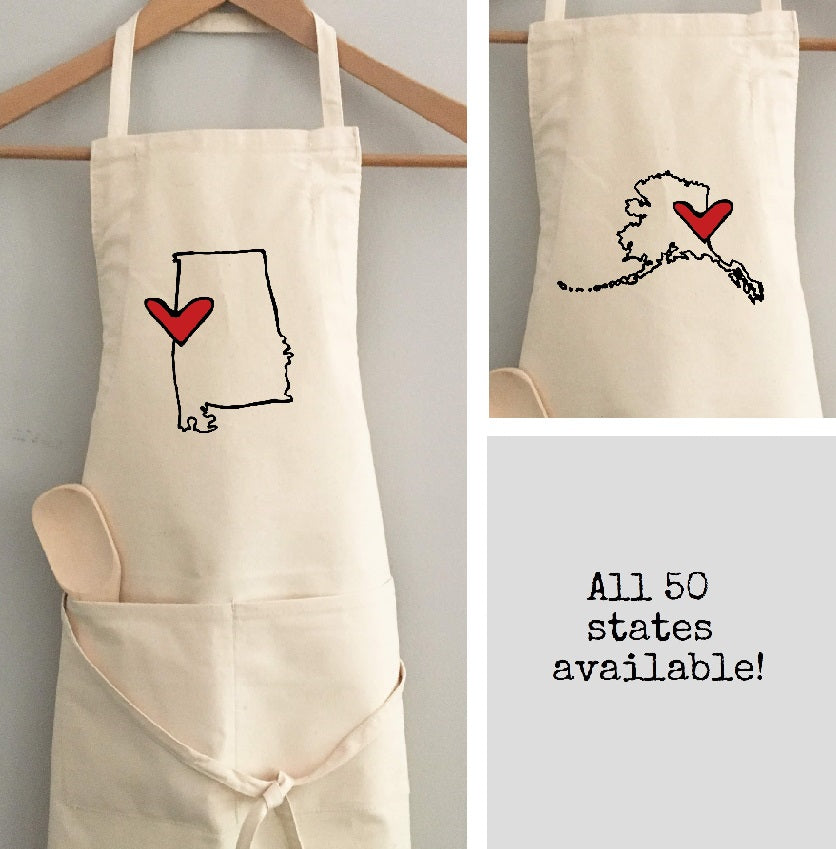 *State Love apron