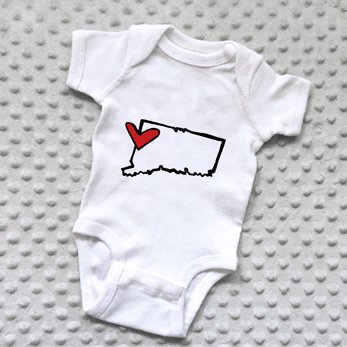 State Love Baby Onesie - NEWBORN