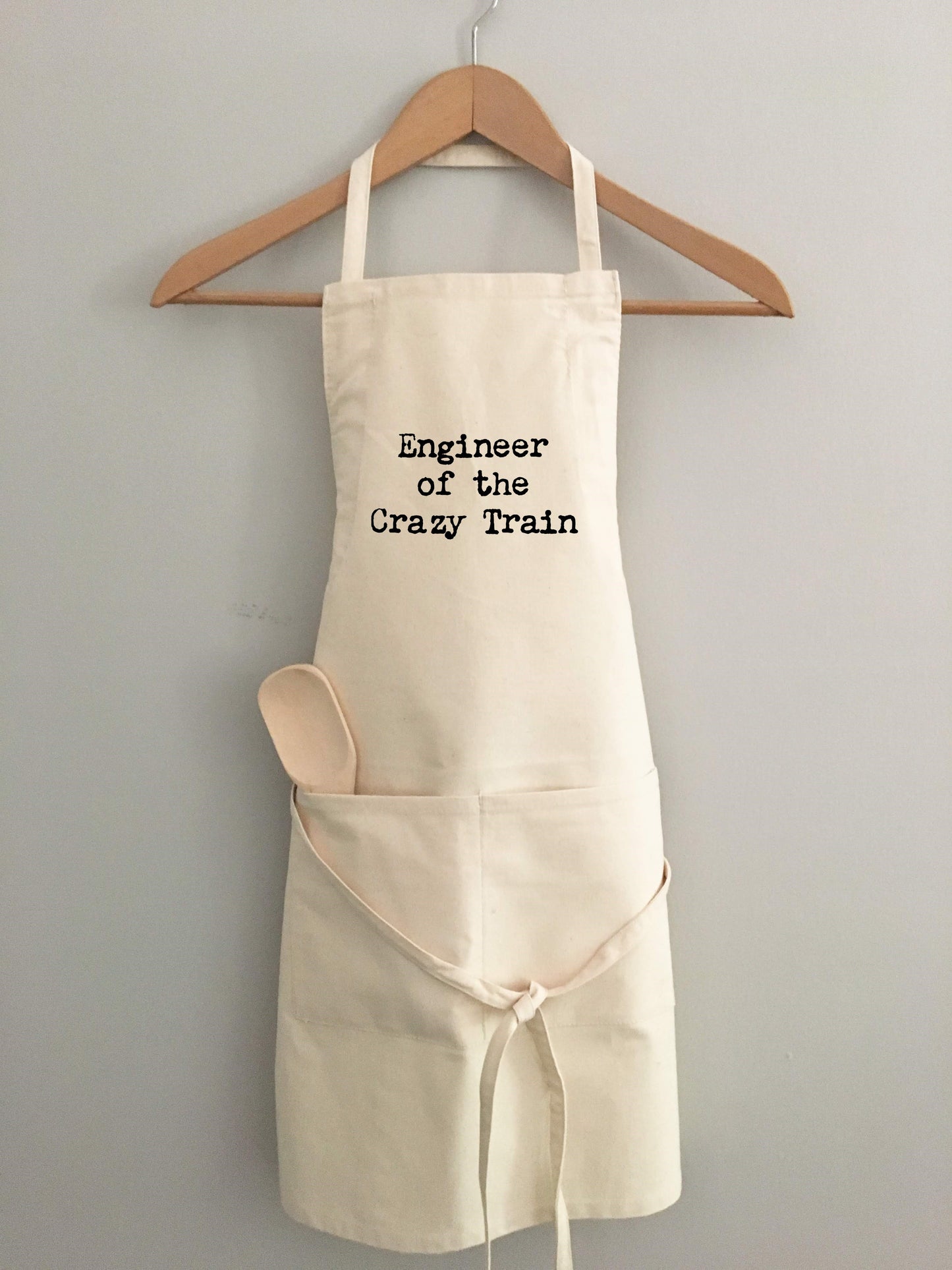 "Engineer of the Crazy Train" Apron