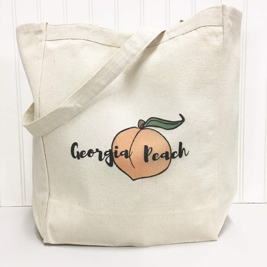 Georgia Peach Tote Bag