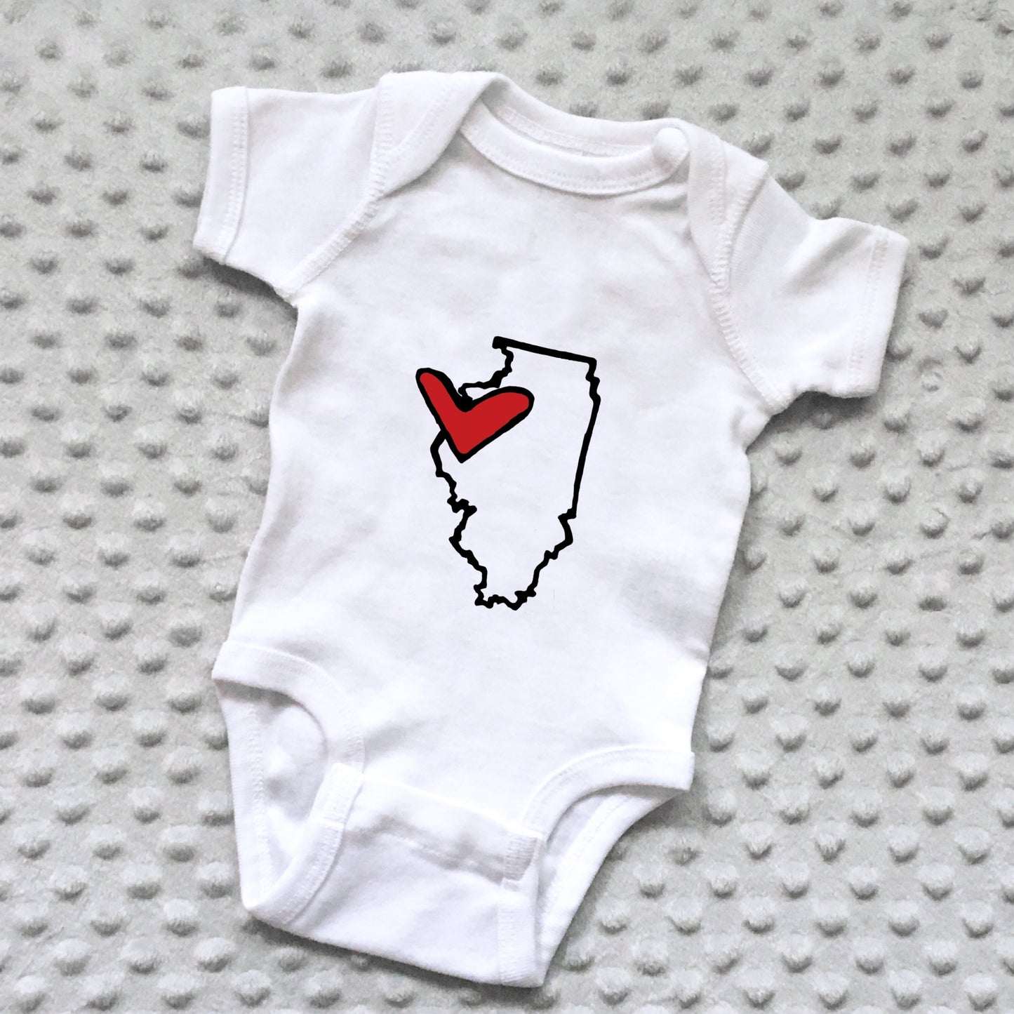 State Love Baby Onesie - NEWBORN