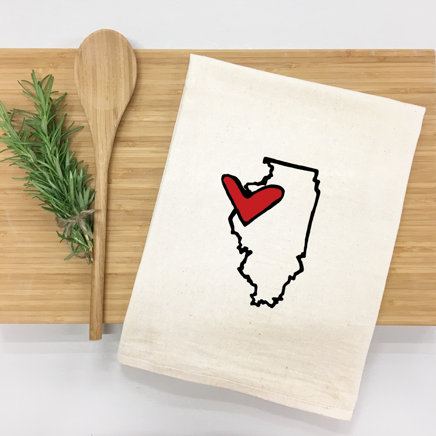 *State Love tea towel