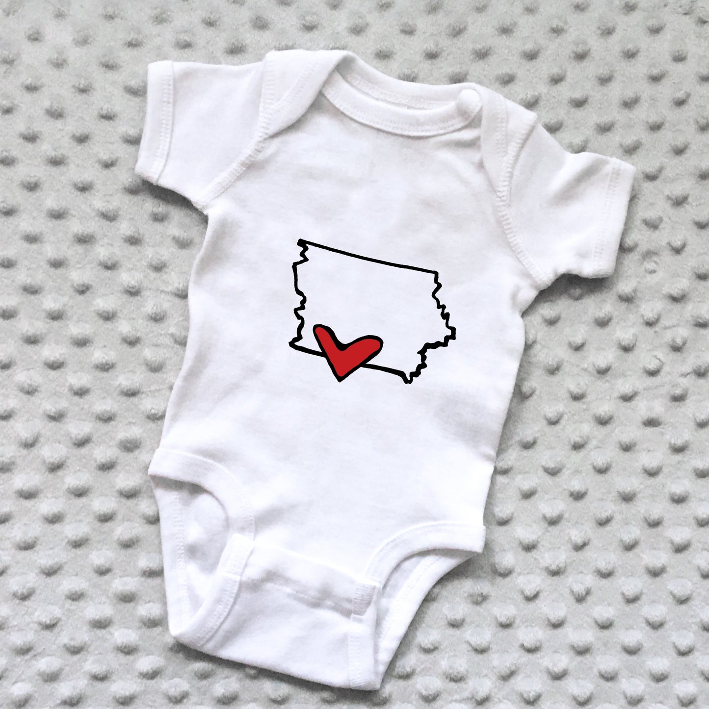 State Love Baby Onesie - NEWBORN