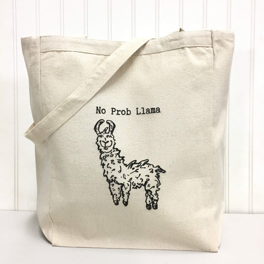 "No Prob Llama" Tote Bag