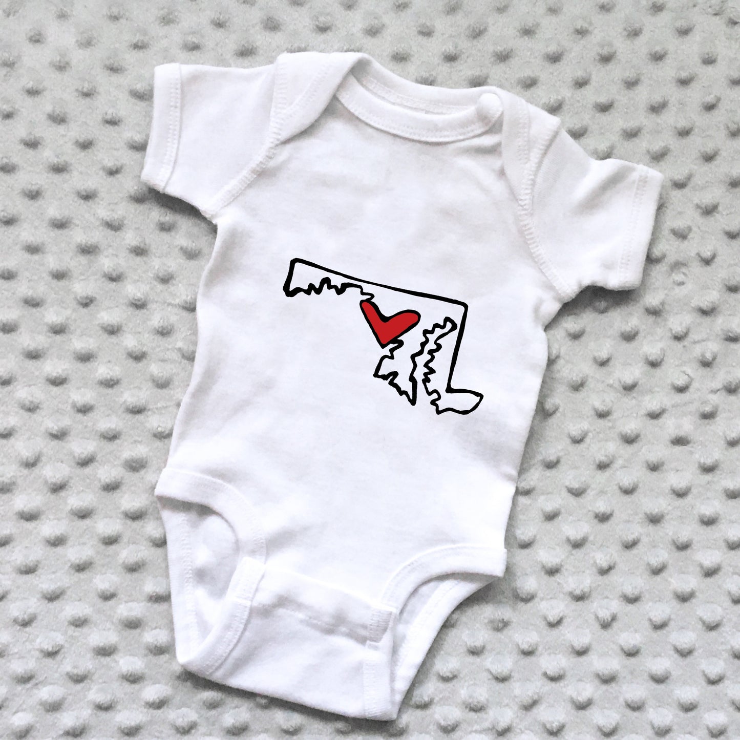 State Love Baby Onesie - NEWBORN