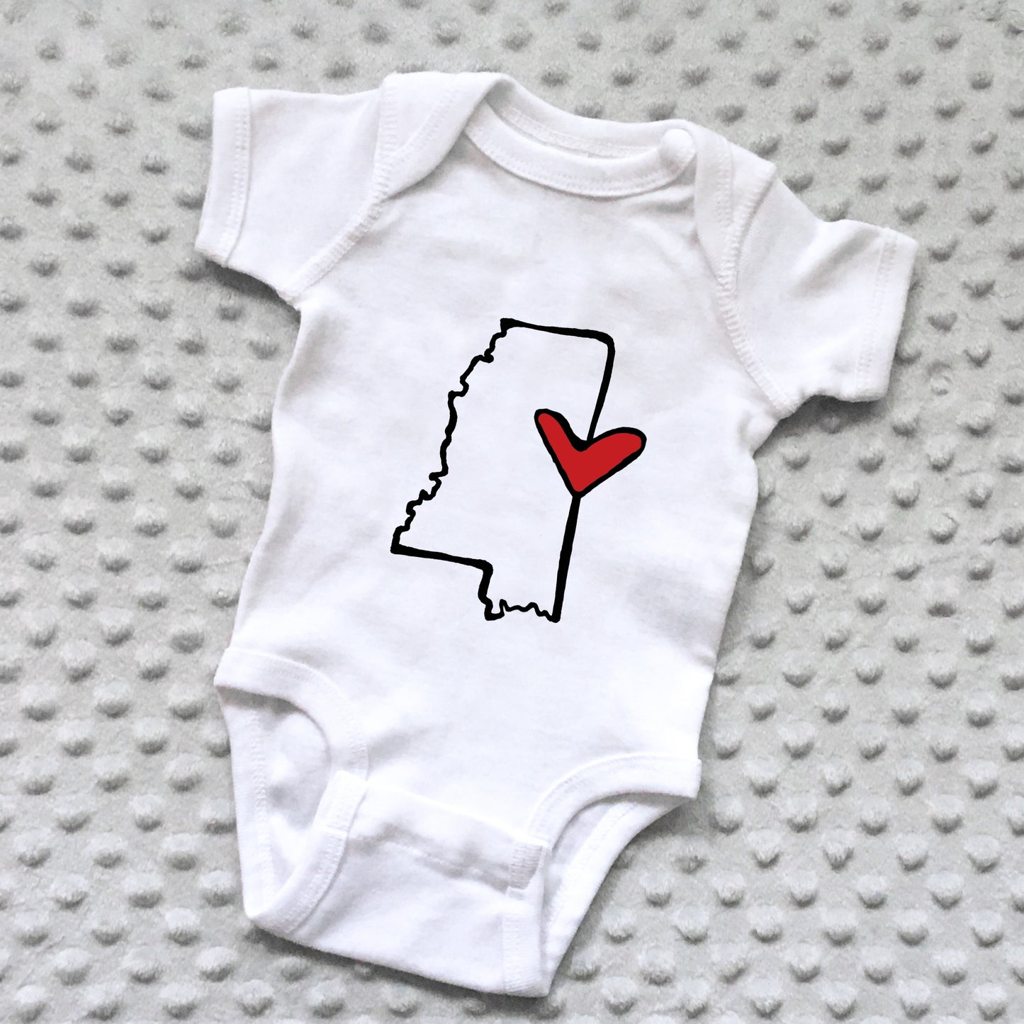 State Love Baby Onesie - NEWBORN