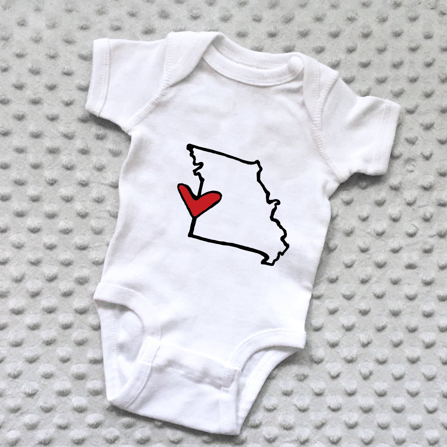 State Love Baby Onesie - NEWBORN