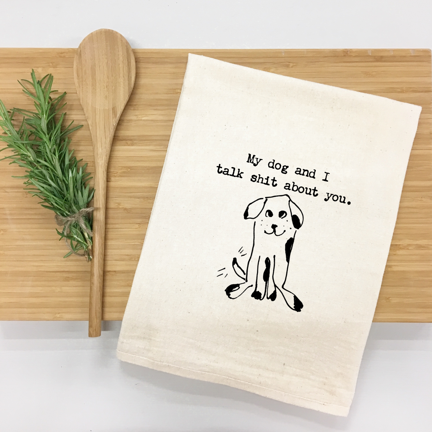 "My Dog and I" Kitchen Towel