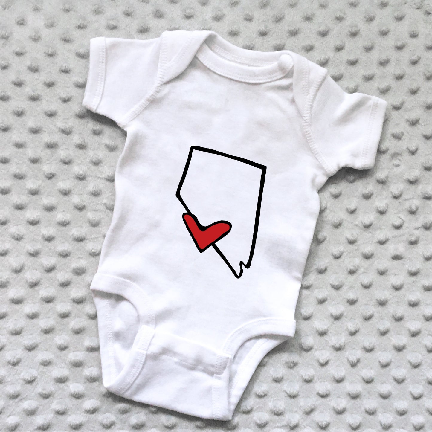 State Love Baby Onesie - NEWBORN