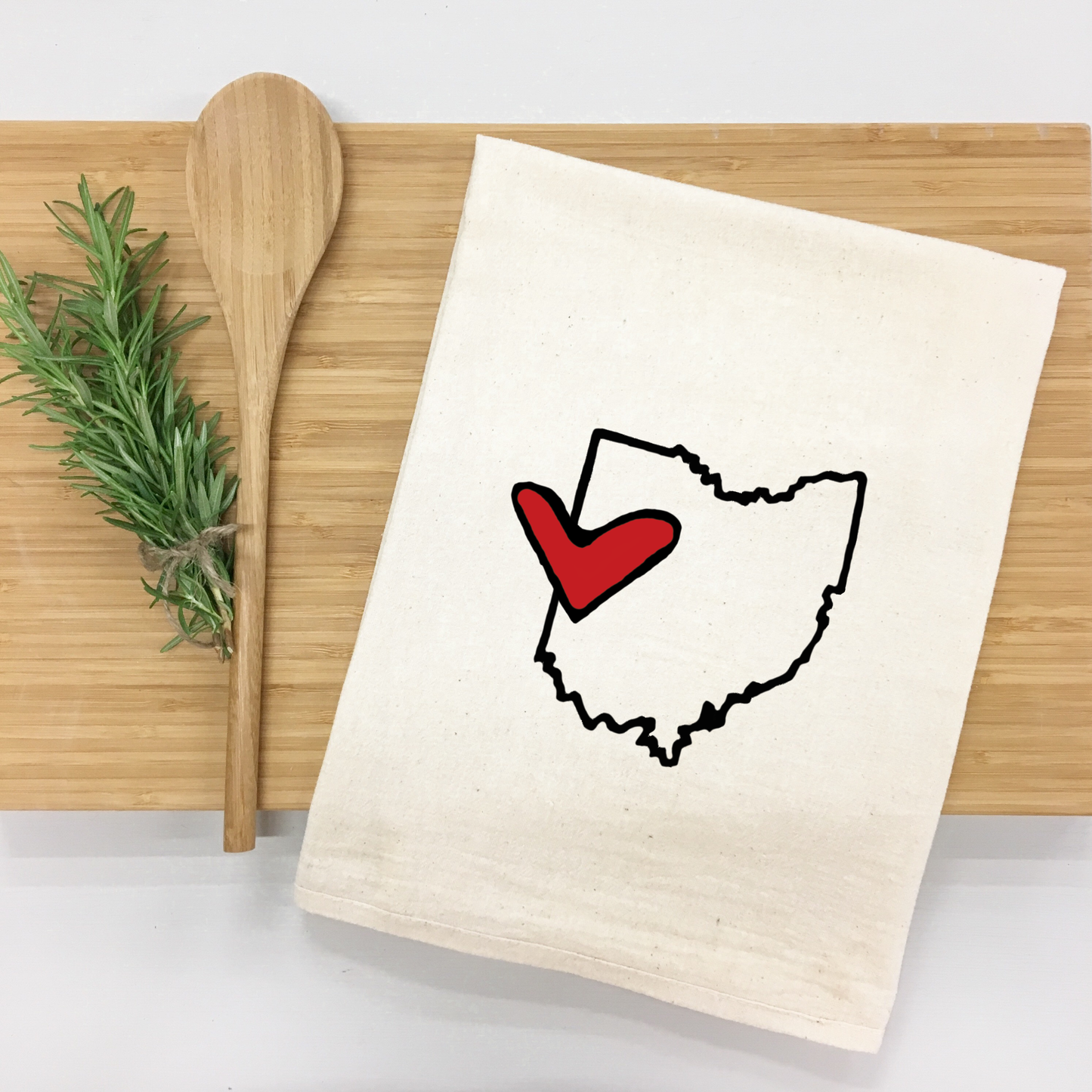 *State Love tea towel