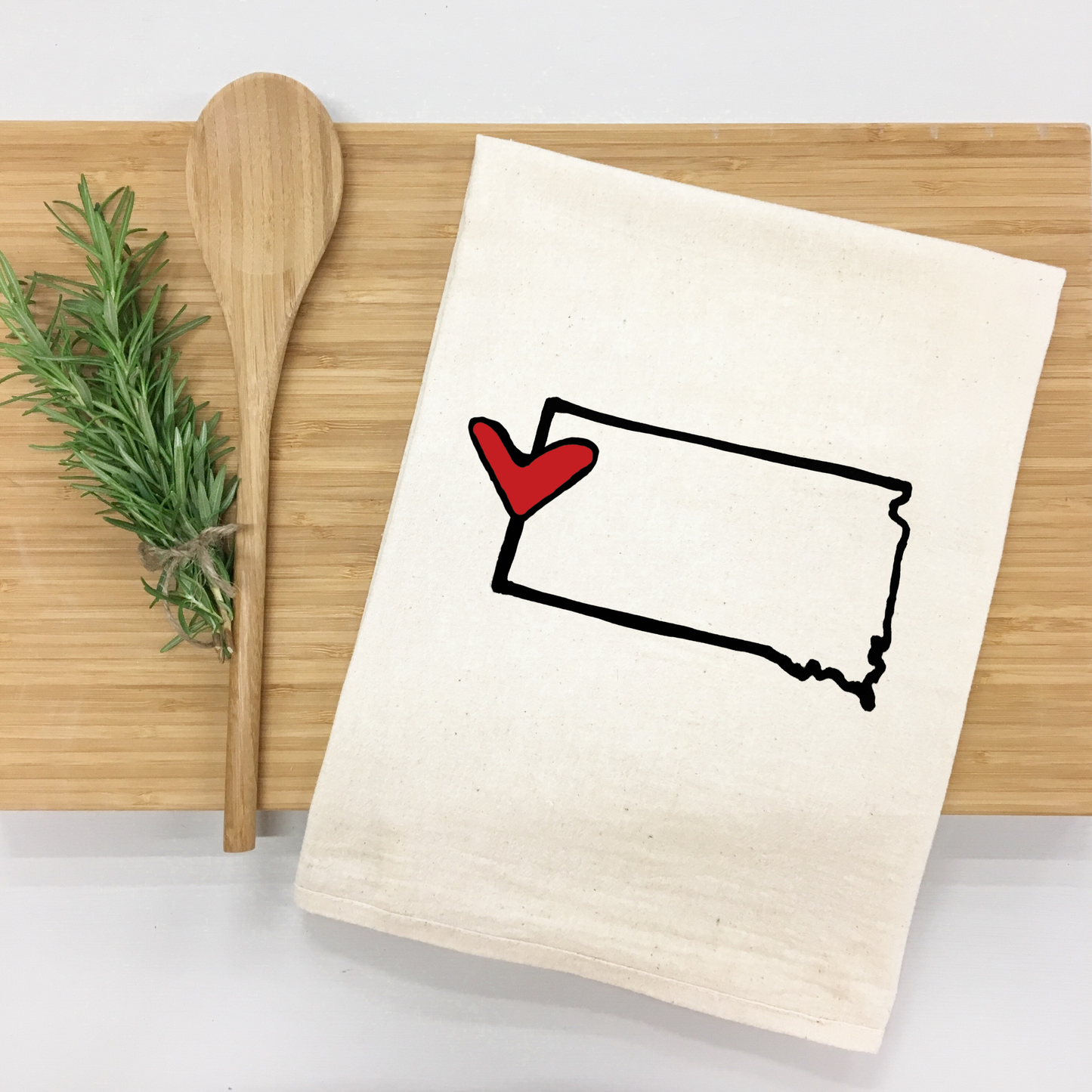 *State Love tea towel