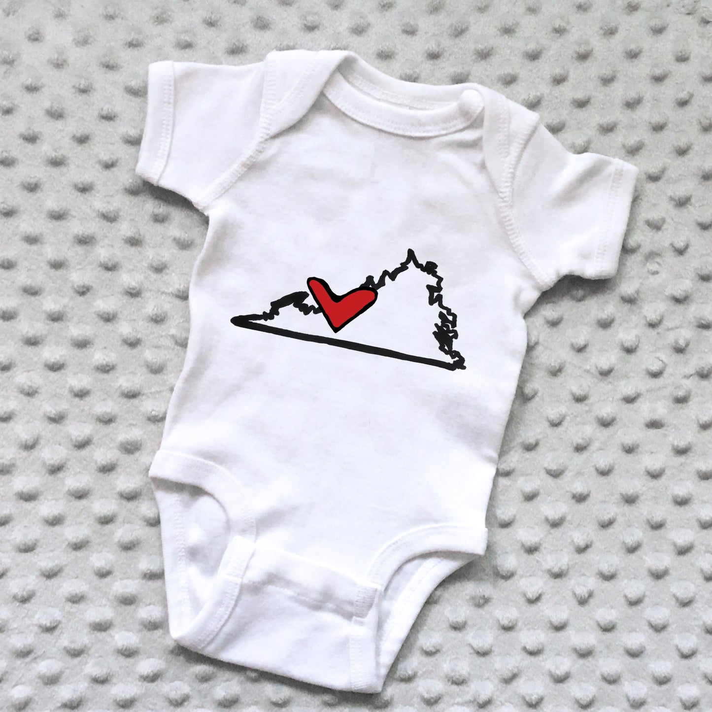 State Love Baby Onesie - NEWBORN