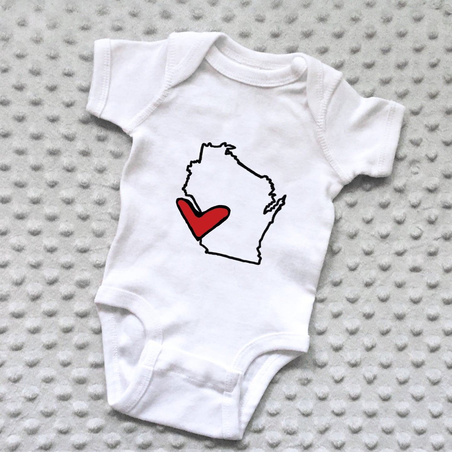 State Love Baby Onesie - NEWBORN